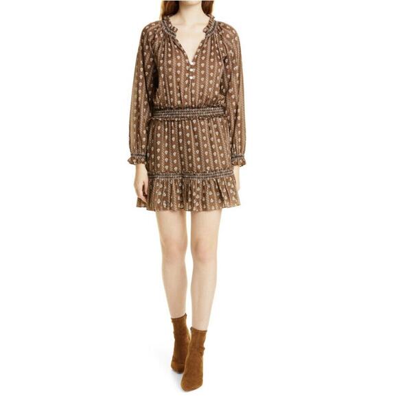 Veronica Beard Brown Floral Mini Dress - Picture 8 of 10